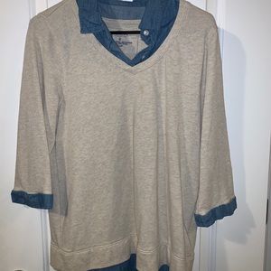 Sonoma quarter sleeve sweater shirt